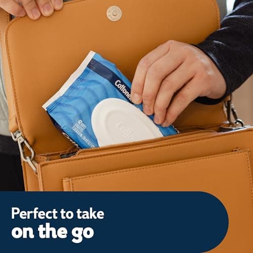 Cottonelle Fresh Feel Flushable Wet Wipes, Adult Wet Wipes, 8 Flip-Top Packs, 42 Wipes Per Pack (336 Total Wipes), Packaging May Vary — view 3