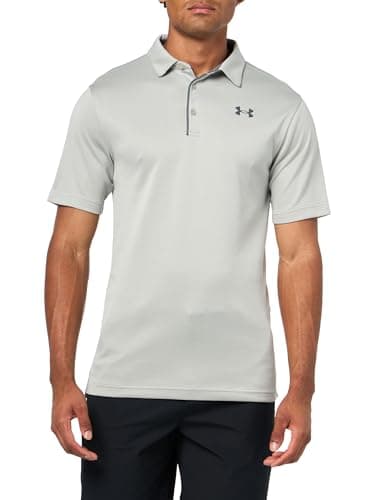 Under Armour Men's Tech Golf Polo, (069) Titanium / / Pitch Gray, X-Large — view 3