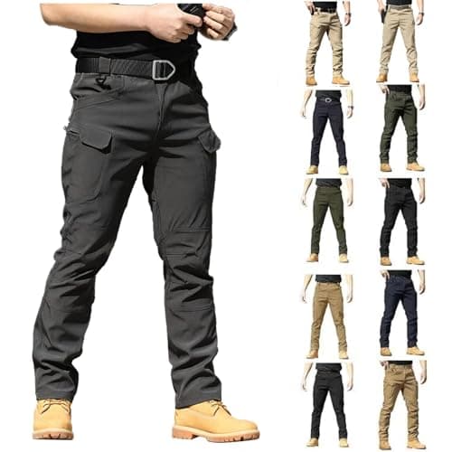 Hunting Pants Men,Cargo Pants for Men Work Tactical Pantalon Homme Hiking De Travail Hunting Essentials Military Construction Clothes,XL