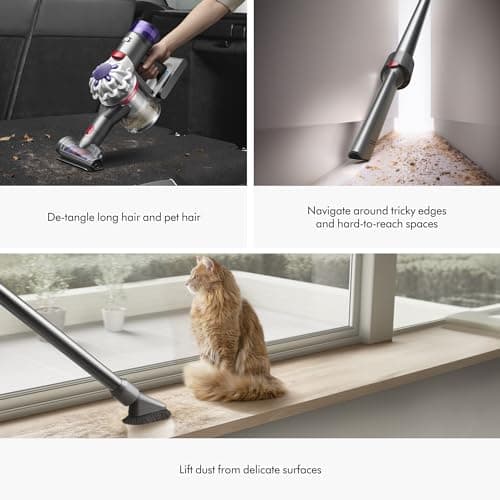 Dyson V8 Plus Cordless Vacuum, Cleans Hard Floors and Carpets, Detangles, Converts to Handheld, 115AW, 2 Power Modes, Up to 40 Minutes¹ — view 3