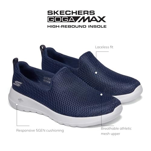Skechers Women's Go Walk Joy Sneaker, Navy/White, 8 — view 2