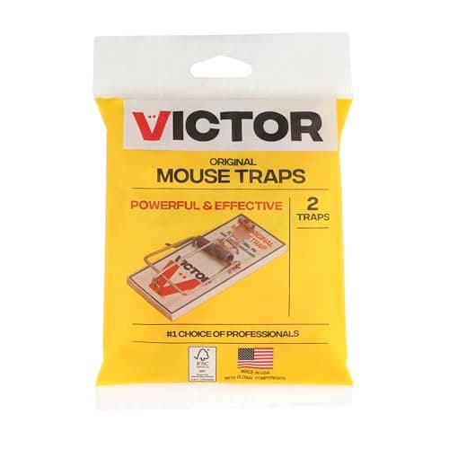 Victor Metal Pedal Mouse Traps, 12-Pack, Reusable Wooden Snap Traps — view 10