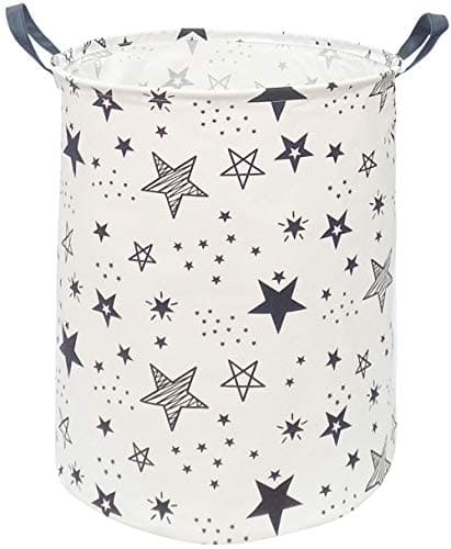 KUNRO Large Sized Storage Basket Waterproof Coating Organizer Bin Laundry Hamper for Nursery Clothes Toys