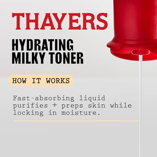 Thayers Milky Face Toner, With Hyaluronic Acid and Snow Mushroom, No Alcohol, Glass Skin, 48 Hour Hydration, For A Dewy And Hydrated Look, From Dry to Oily Skin Types, Vegan, Cruelty Free, 355ml — view 3