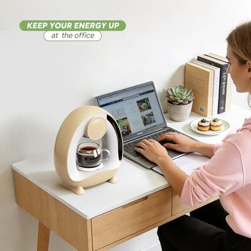 Single Serve Coffee Maker 2 in 1, 1400W Fast Brewer for K-Cup Pods & Ground Coffee, One-Touch Americano & Tea Machine with 2 Reusable Filters, Compact Design for Home Office RV Dorm — view 8
