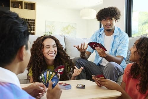 Mattel Games UNO Show ‘em No Mercy Card Game for Kids, Adults & Family Parties & Travel with Extra Cards, Special Rules & Tougher Penalties