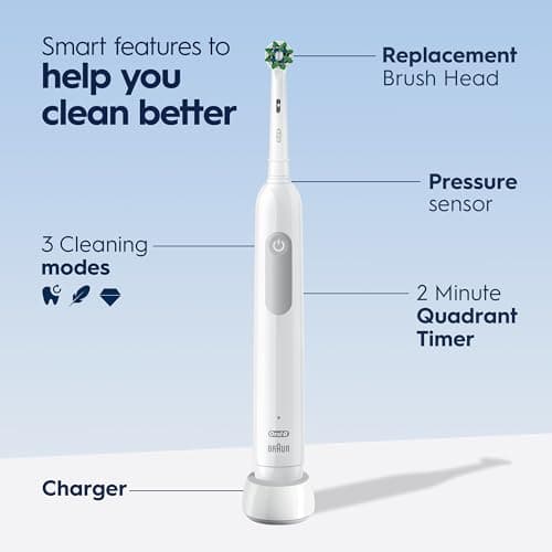 Oral-B Pro 1000 Rechargeable Electric Toothbrush, White — view 4