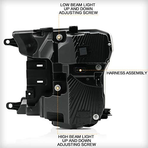 VLAND LED Headlights Assembly Fit for 2018 2019 2020 Ford F150(Not Fit For Raptor), Full LED Headlamp with DRL Turn Signal, Plug-and-Play, Clear — view 4