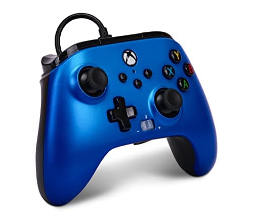 PowerA Enhanced Wired Controller for Xbox Series X|S - Sapphire Fade, gamepad, wired video game controller, gaming controller, Xbox Series X|S, Officially Licensed for Xbox — view 2