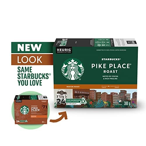 Starbucks Pike Place Medium Roast K-Cups, Single Serve Keurig Compatible Coffee Pods for Keurig Brewers - 24 Capsules — view 3