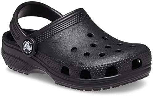 Crocs Unisex-Child Classic Clogs, Black, 8 Toddler