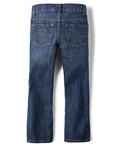 The Children's Place Boys Basic Bootcut Jeans, Dark Jupiter Single, 8 — view 3