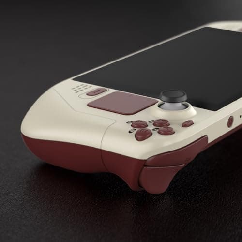 eXtremeRate DIY Full Set Shell with Buttons for Steam Deck LCD, Custom Faceplate Back Plate Replacement Shell for Steam Deck LCD - Classic FC Style [Console NOT Included] — view 4