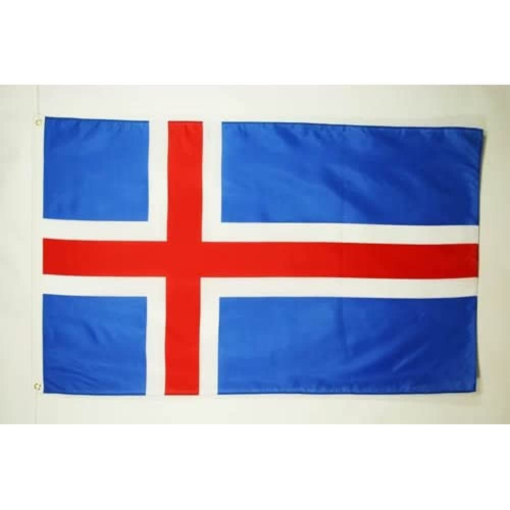 AZ FLAG - Bandera Islandia - 150x90 cm - Bandera Islandesa 100% Poliéster ligero Con Ojales de Metal integrados - 80g — view 4