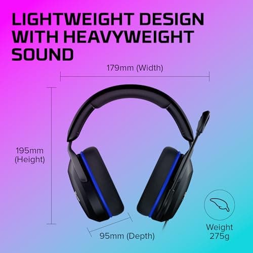 HyperX Cloud Stinger 2 Core - Gaming Headset for Playstation, Lightweight Over-Ear Headset with mic, Swivel-to-Mute Function, 40mm Drivers - Black — view 2
