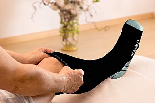 Physix Gear Sport Compression Socks for Men & Women 20-30 mmHg, Gry LXL — view 5