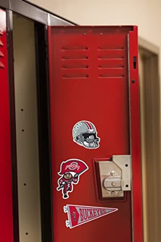The Ohio State University Buckeyes 8ct Mixed Logo and Mascot Vinyl Sticker Pack for Laptop Water Bottle Tablet Scrapbooking Skateboard Indoor Outdoor Decals — view 4