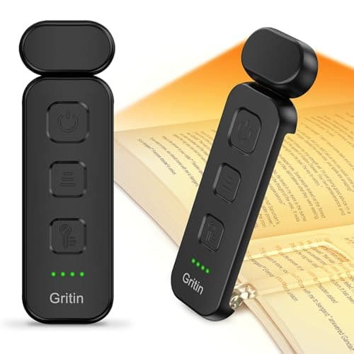 Gritin Reading Light, Rechargeable Book Light for Reading in Bed