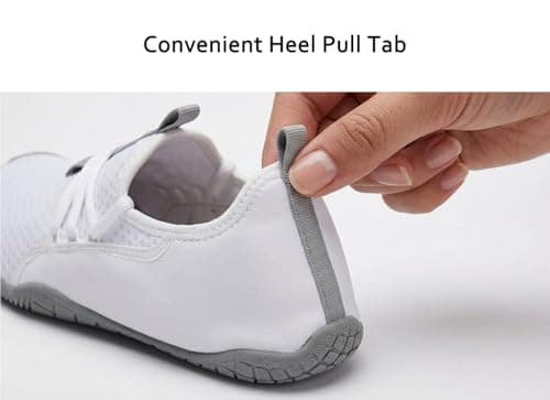 WHITIN Water Shoes Men Women Unisex M10/W12 Barefoot White — view 4