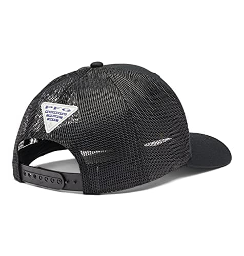 Columbia Unisex PFG Mesh Snap Back Ball Cap, Black, Hook — view 4