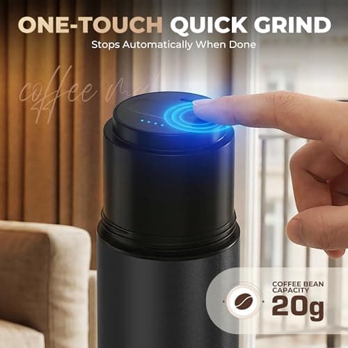 HAUSHOF Portable Electric Coffee Grinder, Travel Coffee Maker and Brewing Kit, Coffee Grinders for Home Use, Portable Pour Over Coffee Maker For Travel, Camping, Car — view 5