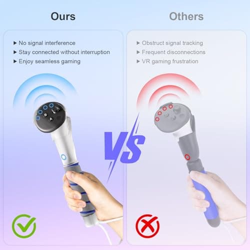 Saqico Gorilla Tag Long Arms for Meta Quest 3S/3/2, Transparent VR Sticks & Dual Extension Grips Handle Attachments for Beat Saber, 3-in-1 Golf Club Mode with Soft Sponge Grip — view 2