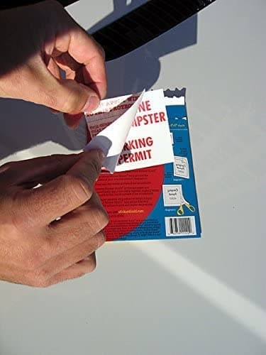 STICKER SHIELD - Windshield Sticker Applicator for Easy Application, Removal and Re-Application from Car to Car - 4 inch x 6 inch Sheets (Pack of 2 Sheets) — view 5