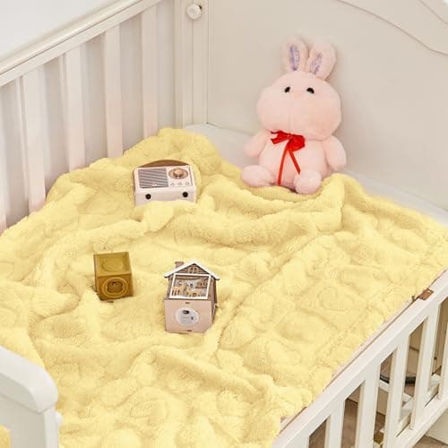 Yurhap Heart Baby Blanket, Love Plush Fleece Baby Blankets for Girls Boys — view 4
