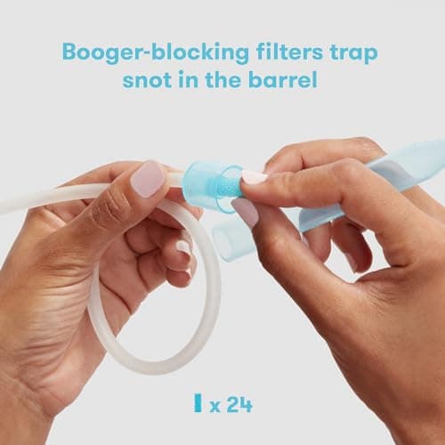 Frida Baby NoseFrida Nasal Aspirator, Snot Sucker Suitable for Newborns and Babies, Baby Nose Sucker + 24 Extra Hygiene Filters — view 2