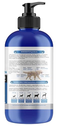 Omega 3 Fish Oil for Dogs – Liquid Fish Oil Supplement – Supports Skin & Coat, Joint Function & Overall Wellness – Easy to Serve – for All Breeds & Ages — view 8