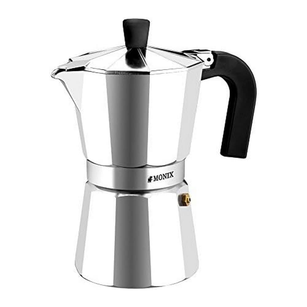 Monix Vitro Express Cafetera de aluminio 6 tazas, apta para todo tipo de cocinas excepto inducción — view 6