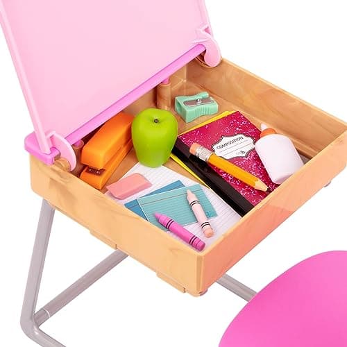 Our Generation – School Desk Set – Realistic Classroom Supplies – 18-Inch Doll Accessories – Pretend Play 3+ Years– Flying Colors — view 4