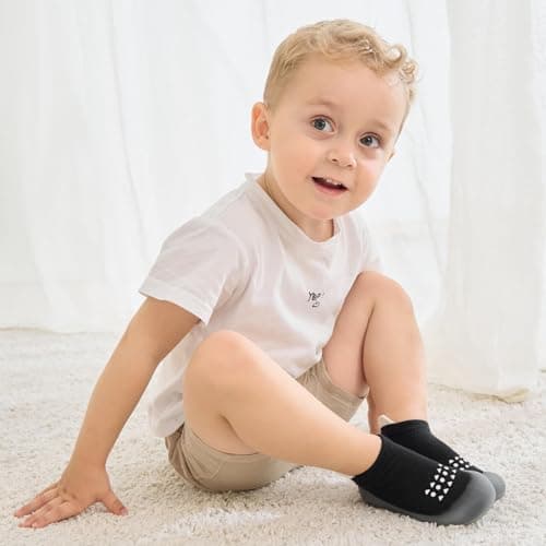 Baby Walking Sock Shoes Infant Non-Slip Breathable Slippers with Soft Rubber Sole Baby Boys Girls Sneakers — view 2