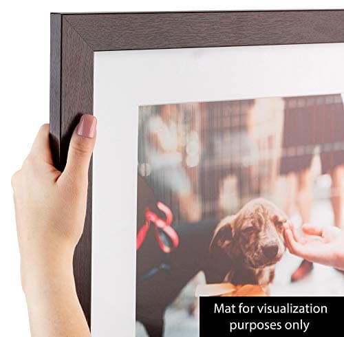 ArtToFrames 16x22 inch Classic Mahogany Frame Picture Frame, 2WOMFRBW26039-16x22 — view 3