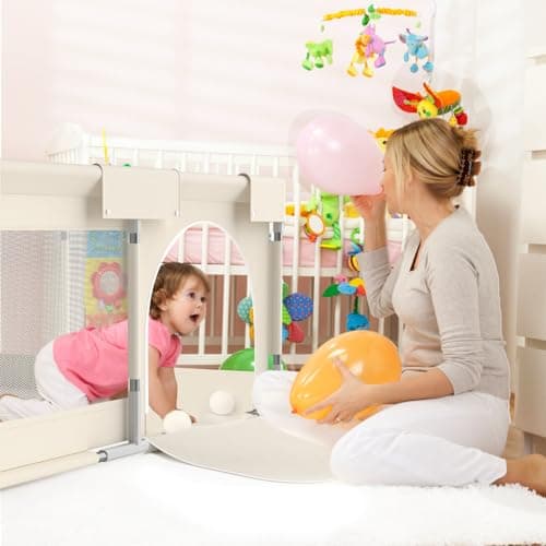 Fodoss Playpen Baby, 47x47inch Play Pen, Small Playard,Playpen for Apartment, Play Yard, Baby Activity Play Fence, Extra Large Playard, Parc Pour bébé — view 5