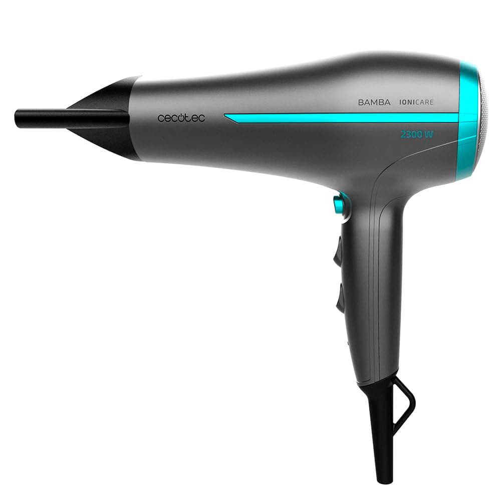 Cecotec Secador de Pelo Iónico Bamba IoniCare 5200 Aura Black. 2300W, Concentrador y Difusor, Cabello Sin Encrespamiento, Motor DC, Ion Real, Gran Caudal de Aire, 2 Velocidades y 3 Temperaturas — view 2