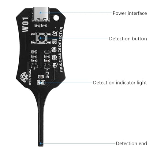 Precise Electromagnetic Inductance Tester W01 Inductor Detectors for Phone Motherboards Repair Maintenance on Site Repair Inductance Tester — view 5