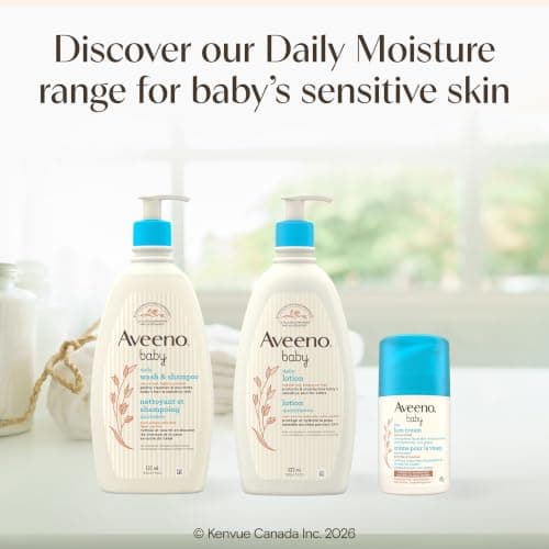 Aveeno Baby Daily Moisture Gentle Baby Body Wash and Shampoo with Oat Extract, 2-in-1 Baby Wash and Hair Shampoo, Tear-Free, Paraben-Free for Sensitive Skin and Hair, Lightly Scented, 18 Fl Oz — view 7