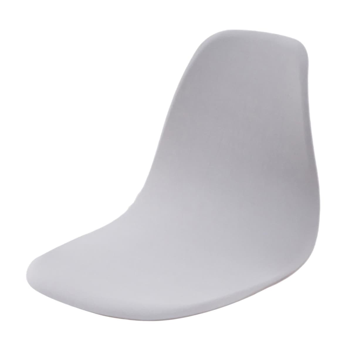 osiuujkw Funda de Asiento de Color sólido, extraíble, sin Brazos, Lavable, Suave, Protectora, Agradable para la Piel, Moderna Mediados Siglo, Gris Claro