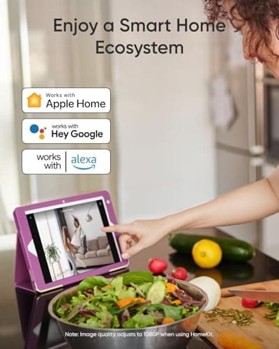 eufy Indoor Cam E30, Latest Generation, 4K UHD Security Camera, 360 Pan-Tilt, Color Night Vision, AI Detection for Human/Pet/Audio/Crying, Human/Pet Auto Tracking, Works with Homekit, Black — view 6