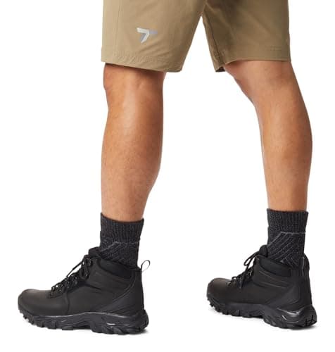 Columbia Mens Newton Ridge Plus II Waterproof Hiking Boot, Black/Black, 12 Wide
