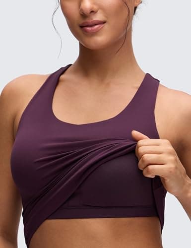 CRZ YOGA Butterluxe Racerback Tank Tops Deep Purple Small — view 2