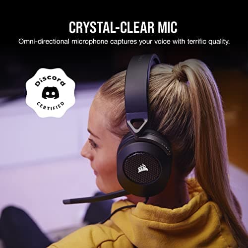 Corsair HS65 Surround Multiplatform Wired Gaming Headset – Dolby Atmos – SonarWorks SoundID – iCUE Compatible – PC, Mac, PS5, PS4, Xbox, Nintendo Switch, Mobile – Carbon — view 3