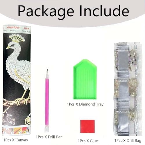 GEMFAMILY 5D Diamond Art Pearl Painting Kits for Adults,Special Shape Diamond Art Kits for Wave, DIY 3D Plastic Pearl Painting Kit for Home Wall Decoration 12 × 16 inch — view 7