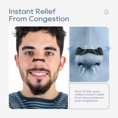 30 Pairs Anti-Snoring Sleep Magnetic Nasal Strips - Magnetic nasal strip Innovative Design Anti-Snoring Equipment Black — view 2