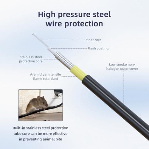 Jeirdus 30m LC-LC to LC Outdoor Shielded Duplex 9/125 SMF Fiber Optic Patch Cable — view 4