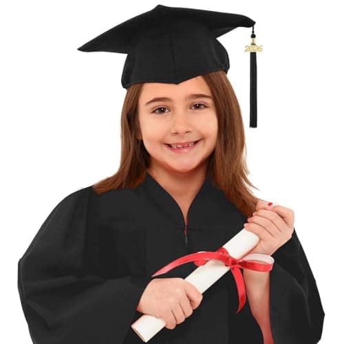 Kindergarten Graduation Cap and Gown 4 Pc Kids Preschool Toddler Stole Sash First Generation Decorations Stoles 2026