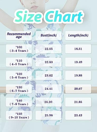 Kidsparadisy Girls Leotards for Gymnastics Size 10-12 with Shorts Competition Gymnastics Leotards for Kids Gymnastics Outfits Biketards (RainbowHeart,150 9-10Y) — view 5