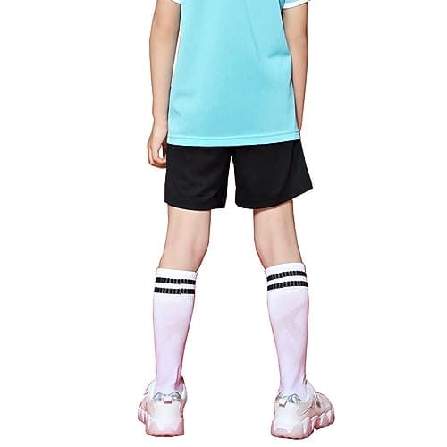 Looknniy 6 Pairs 9-12 Year-Old Kids Soccer Socks Stretchy Knee High Tube Football Athletic Team Socks for Boys Girls — view 5