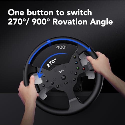 PXN V99 Force Feedback Racing Wheel, with Pedals and Shifter — view 3
